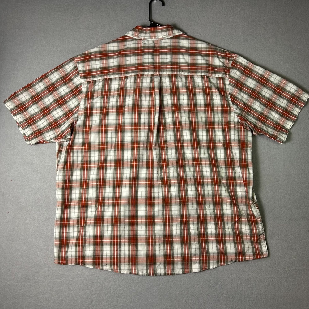 Wrangler Button Up Shirt Mens 2XL Plaid Western Mesh Cowboy Short Sleeve Shirt - Picture 4 of 7
